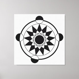 Mandala Futuristic Geometric Crop Circle Leinwanddruck