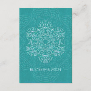 Mandala Garden Chic Wedding RSVP Cards Karte