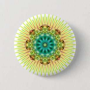 Mandala gelb grün   Erstellen Sie Ihren eigenen Hi Button