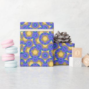 Mandala Gelb und Lila Geschenkpapier