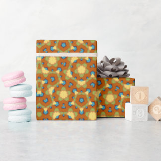 Mandala Gelb und Orange Geschenkpapier