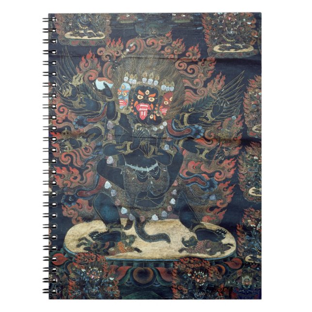 Mandala (gemaltes Pergament) Notizblock (Vorderseite)