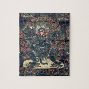 Mandala (gemaltes Pergament) Puzzle