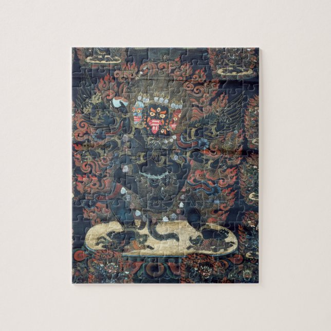 Mandala (gemaltes Pergament) Puzzle (Vertikal)