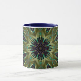 Mandala Geometric Rosette Fraktal Retro Hippie Tas Tasse