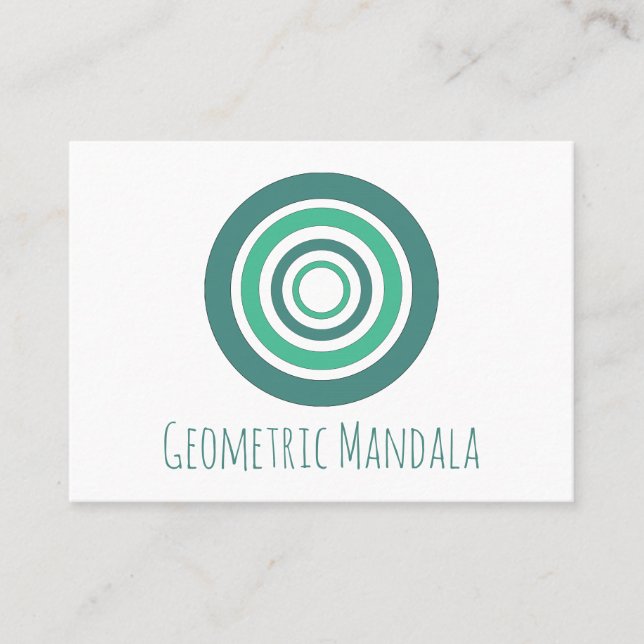 Mandala Geometric Visitenkarte (Vorderseite)