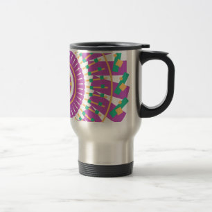 Mandala-Geometrisches Muster Formen Reisebecher