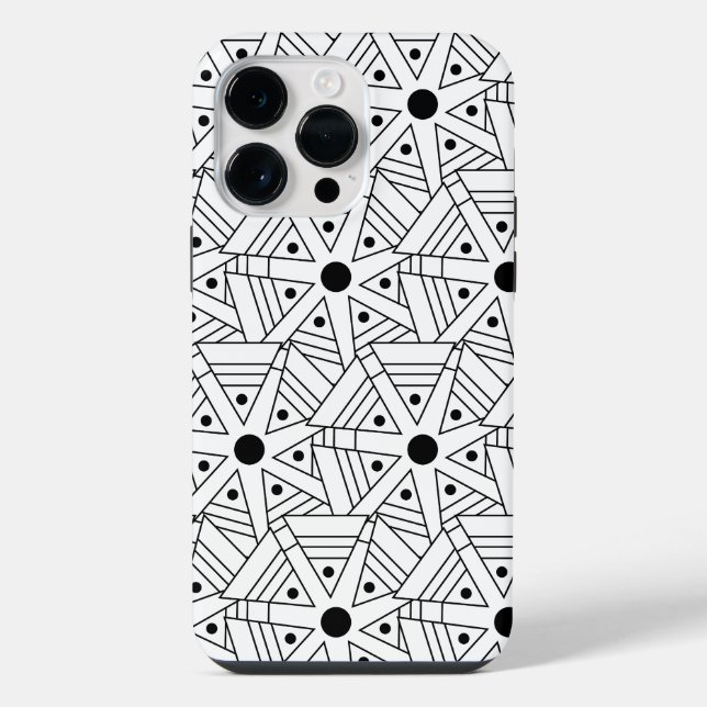 Mandala-Geometrisches Muster  iPhone Hülle (Rückseite)