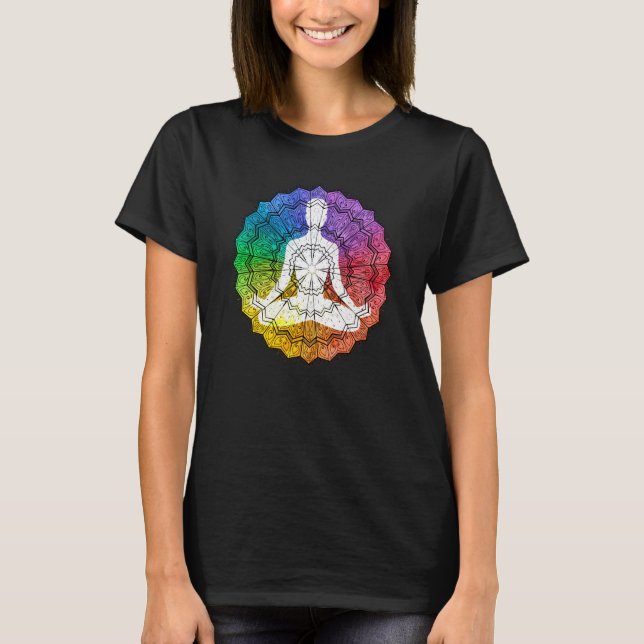 Mandala Geometry Spiritual Graphic T-Shirt (Vorderseite)