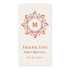 Mandala Geschenkstempel - Mandarine