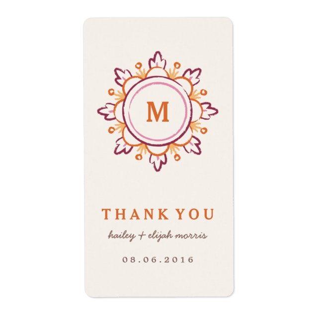 Mandala Geschenkstempel - Mandarine (Vorne)