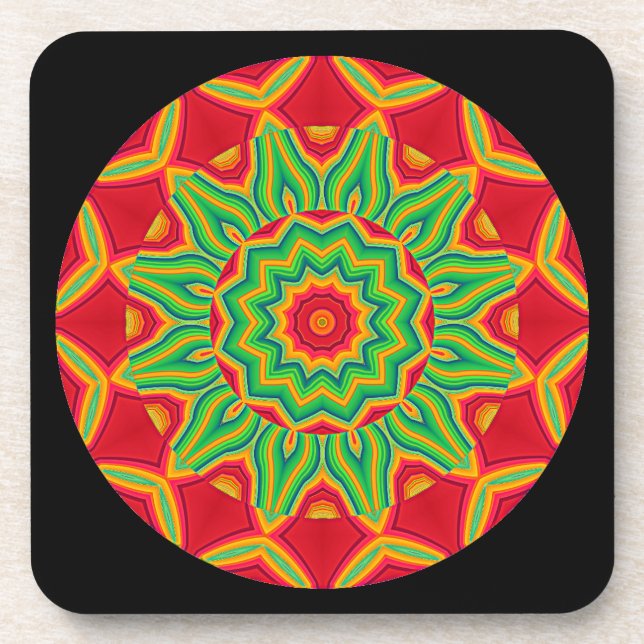 Mandala Getränkekasten Getränkeuntersetzer (Vorderseite)