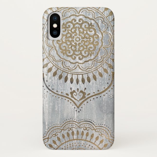 Mandala Gold Design Case-Mate iPhone Hülle (Rückseite)