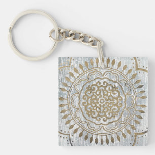 Mandala Gold Design Schlüsselanhänger