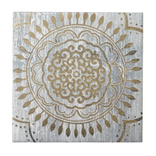 Mandala-Goldentwurf Fliese