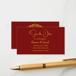 Mandala-Goldkarte Save the Date Begleitkarte