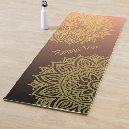 Mandala Gradient Black Rose Yoga Mat Yogamatte