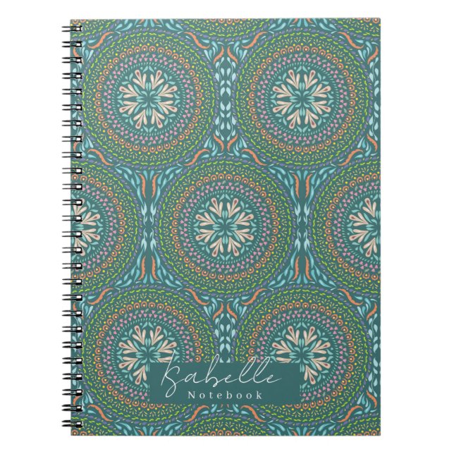 Mandala Green Notizblock (Vorderseite)