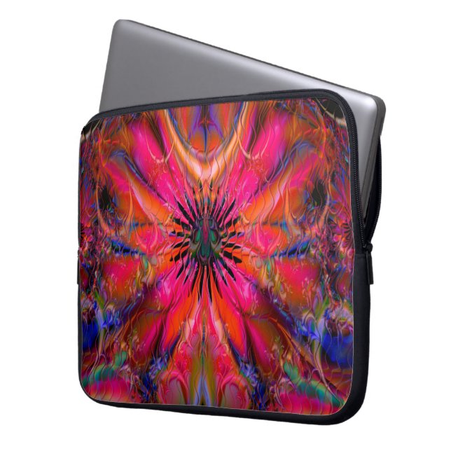 Mandala Groove Laptopschutzhülle (Vorderseite Links)