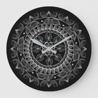 Mandala Große Wanduhr