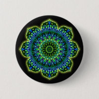 Mandala grün blau | schwarz