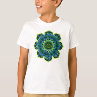 Mandala grün blau