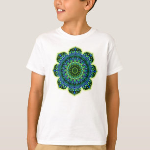 Mandala grün blau T-Shirt