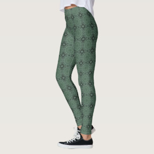 Mandala Grüngraue  Leggings