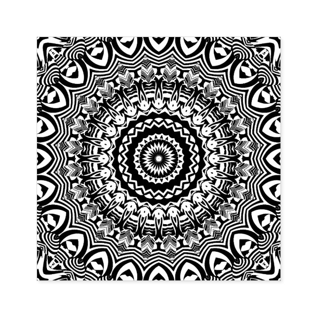 Mandala Gummistempel (Prägung)
