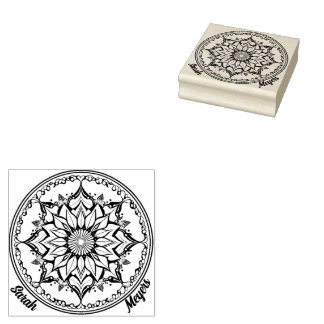 Mandala Gummistempel