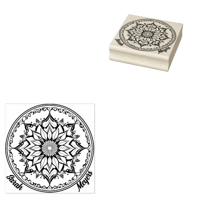 Mandala Gummistempel (Stempel)