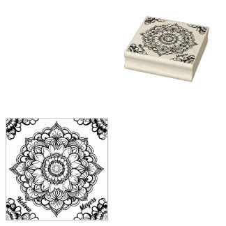 Mandala Gummistempel