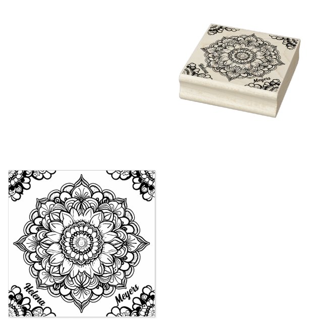 Mandala Gummistempel (Stempel)