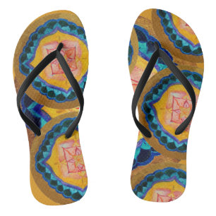 Mandala handgemalt Mandala Pair von Flip Flops