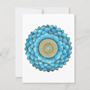 Mandala handgezeichnet Druck Postkarte