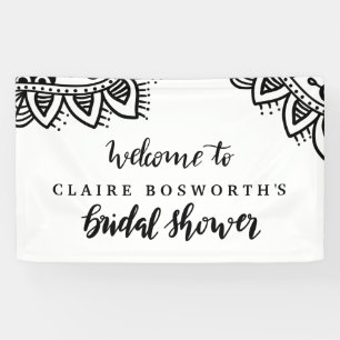 Mandala Handwriting Brautparty Boho Banner