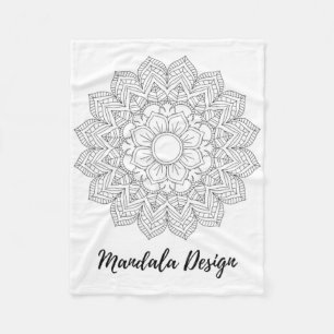Mandala Heilige Geometrie Kunst Yoga Mantra Blume Fleecedecke