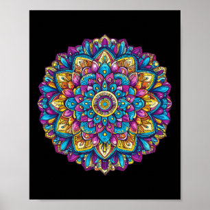 Mandala Heilige Geometrie Meditation Poster