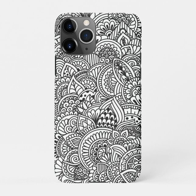 Mandala Henna IPhone 11 Pro Fall Hülle (Rückseite)