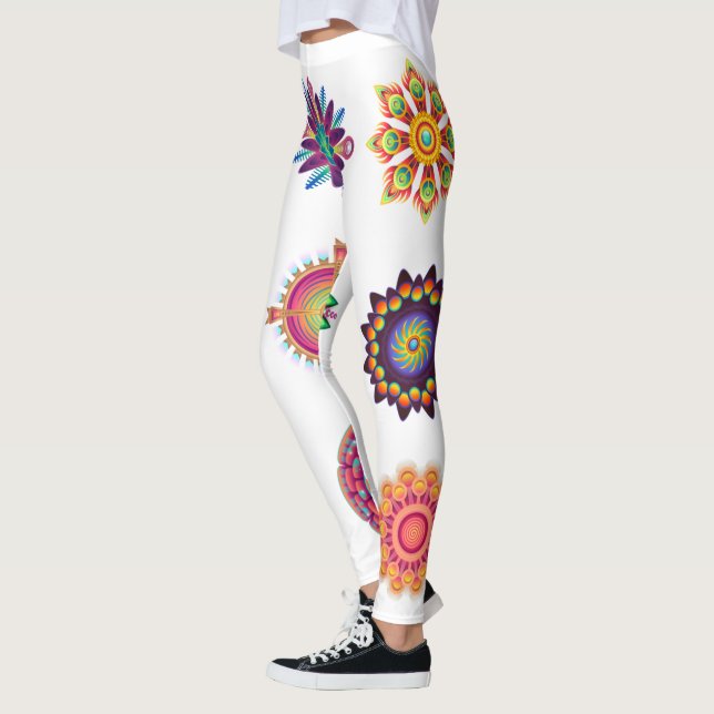 Mandala Hintergrund Leggings (Links)