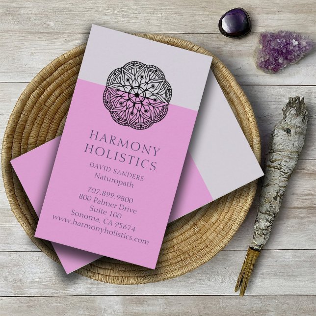 Mandala Holistic Health Business Card Visitenkarte (Von Creator hochgeladen)