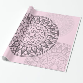 Mandala im Rosa Geschenkpapier