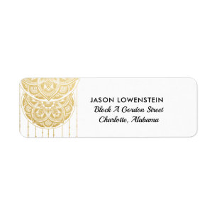 Mandala Imitats Gold Foil Boho Wedding
