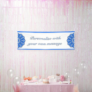 Mandala in Blau Banner