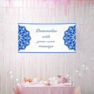 Mandala in Blau Banner