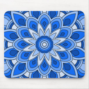 Mandala in blau mousepad