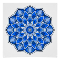 Mandala in blau