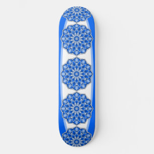 Mandala in blau skateboard