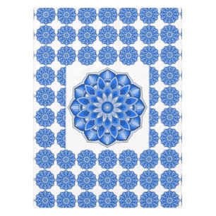Mandala in blau tischdecke