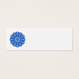 Mandala in blauer Visitenkarte